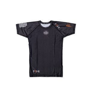 Black QuanWessels Rash Guards Multiple Sizes for Martial Arts Training in Johannesburg