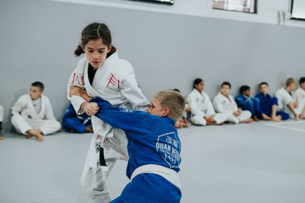 QuanWessels Martial Arts Kids training BJJ in Kids Class