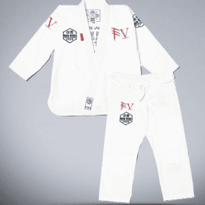 Classic White Brazilian Jiu-Jitsu Gi QuanWessels BJJ and MMA Academy Collection