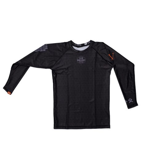 Black QuanWessels Long Sleeve Rash Guards Multiple Sizes for Martial Arts Training in Johannesburg